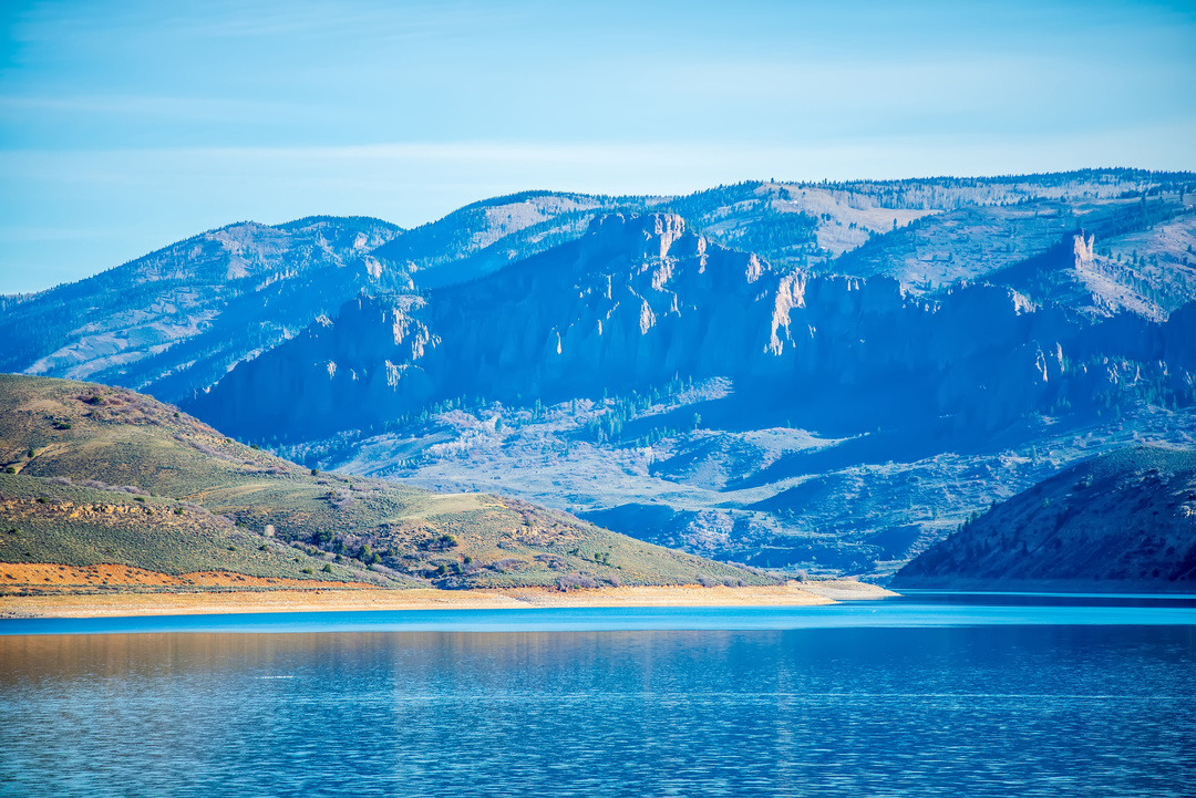 blue mesa reservoir in gunnison national forest colorado