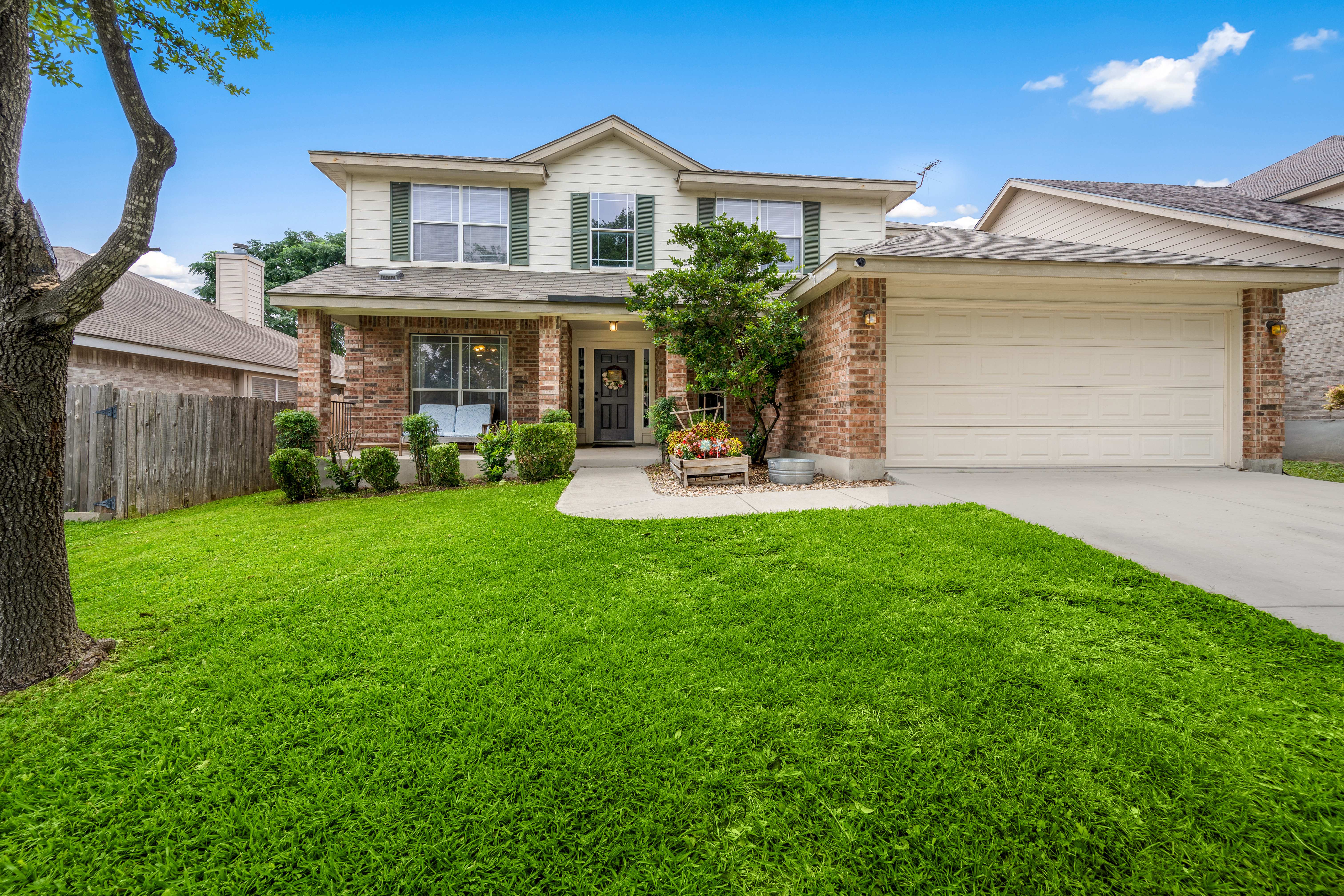 A nice home with a clean yard.