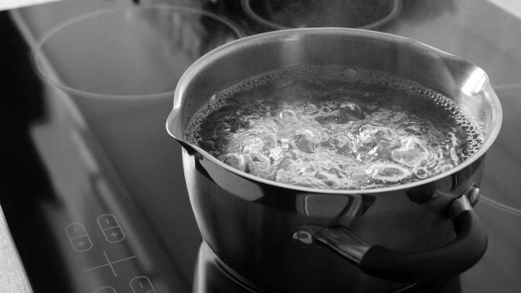 boiling water used as weed control